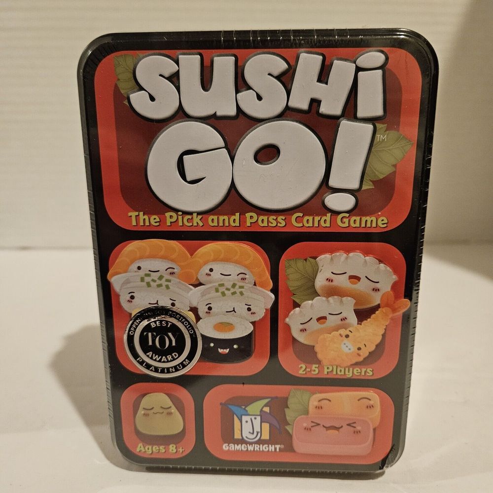Brand New Sealed Sushi Go! The Pick and Pass Card Game Card Game Best Toy Award